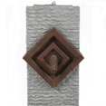 thumbnail image 4 of LuxenHome Gray and Brown Resin Column Bubbler Outdoor Fountain with LED Light, 4 of 5