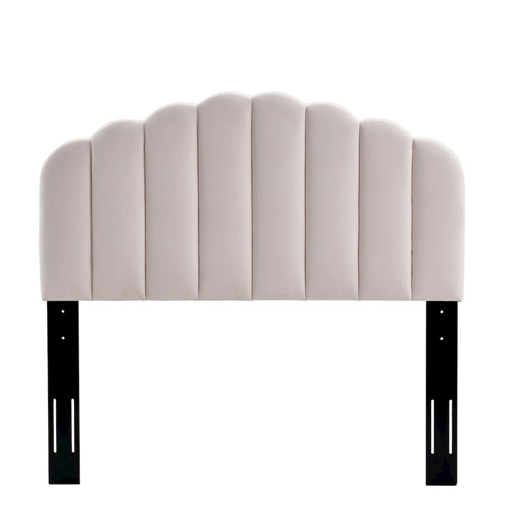 Modway Veronique Full/Queen Modern Performance Velvet Headboard in Pink