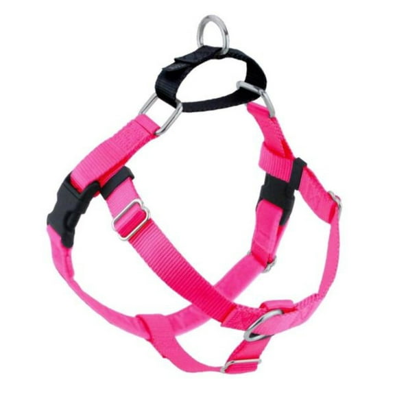 2 Hounds Design Freedom No Pull Dog Harness Medium Hot Pink