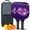 Black-5, variant on Pickleball Paddles Set Of 2, Fiberglass Surface, Colorful Geometry Print, 4 Balls & Bag