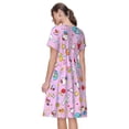 thumbnail image 7 of Lsque Sanrio Print Women's Casual Dress T-Shirt Summer Short Sleeve Scoop Neck Swing Dresses, 7 of 7