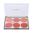 thumbnail image 2 of Powder Blush,6 Toned Blusher Palette,Mix Match Shades, Delicate Powder,Easy to Apply, Longlasting Waterproof Sweatproof Cosmetic, 2 of 8