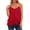 0511liRed, variant on Wang6 Womens Spaghetti Strap Camisole Trendy Sleeveless Loose Tank Tops Summer Ruffle Hem Double Layer Going out Cami Tops Tees Shirts 0511liWhite XL