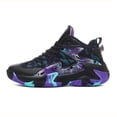 thumbnail image 4 of Men’s High Top Basketball Sneakers Breathable Non Slip Training Shoes with Cushioned Support for Outdoor Sports Gym Fitness Running and Daily Streetwear, 4 of 9