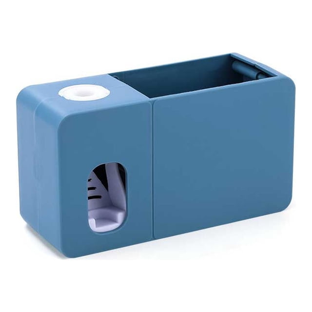 Billuyoard Dispensador automático de de 2 en 1 para Hotel, exprimidor multifuncional de de para montaje en pared, herramienta para exprimir, Juegos de accesorios de baño Azul oscuro
