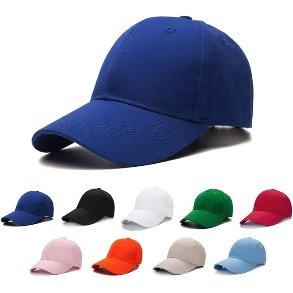 Baseball Cap for Kids-Adjustable Washed Cotton Golf Toddler Hat for Boys & Girls-Dark Blue