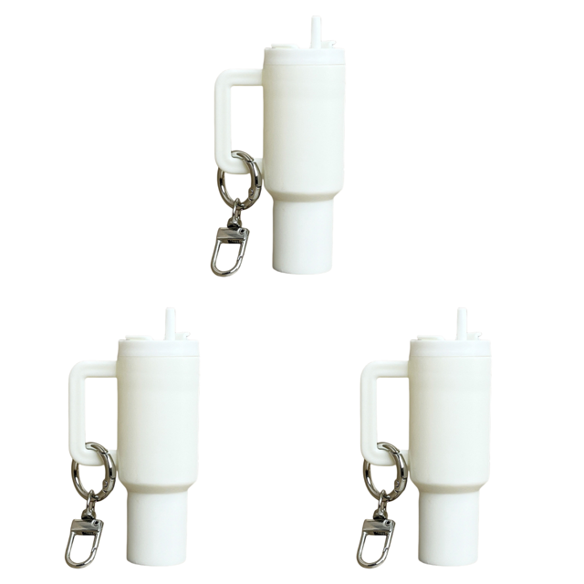 Llavero Mini Lindo para Accesorios La () Blanco