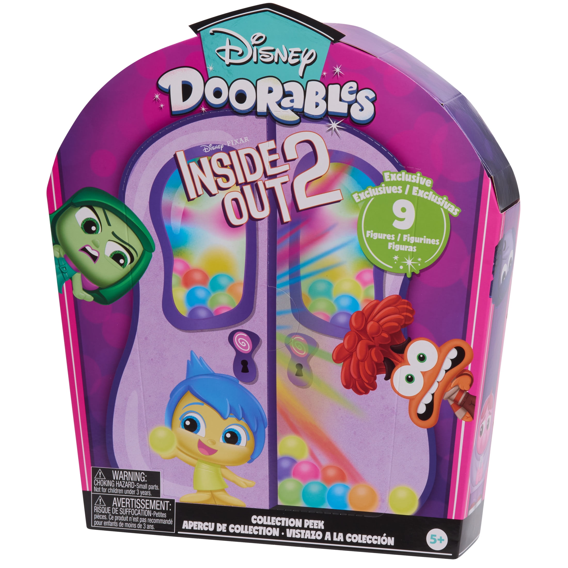 Disney Doorables Inside Out 2 9pk Collectible Figures, Ages 5+