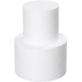 thumbnail image 1 of Fessary 2 Tiers 4" 6" Fake Cake 4 Inch Tall Fake Birthday Cake Rounds Styrofoam Cake Dummies Set for Birthday, Wedding, Baby Shower Display, 1 of 6