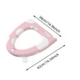 thumbnail image 3 of TIELUTT Cartoon Washable Toilet Seat Cover Toilet Seat Adapter for Memory Foam Carpet Memory Foam Bath Mats for Bathroom Non Washable round Bathroom Rug Bath Mats and Rugs Non Fuzzy Carpet Bathroom, 3 of 4