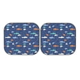 thumbnail image 7 of Fotbe Party Shark Cute 2-Piece Car Windshield Sun Shade | Sun Blocker for Car Windshield | Foldable Automotive Interior Accessories for Sun Protection-Small, 7 of 7