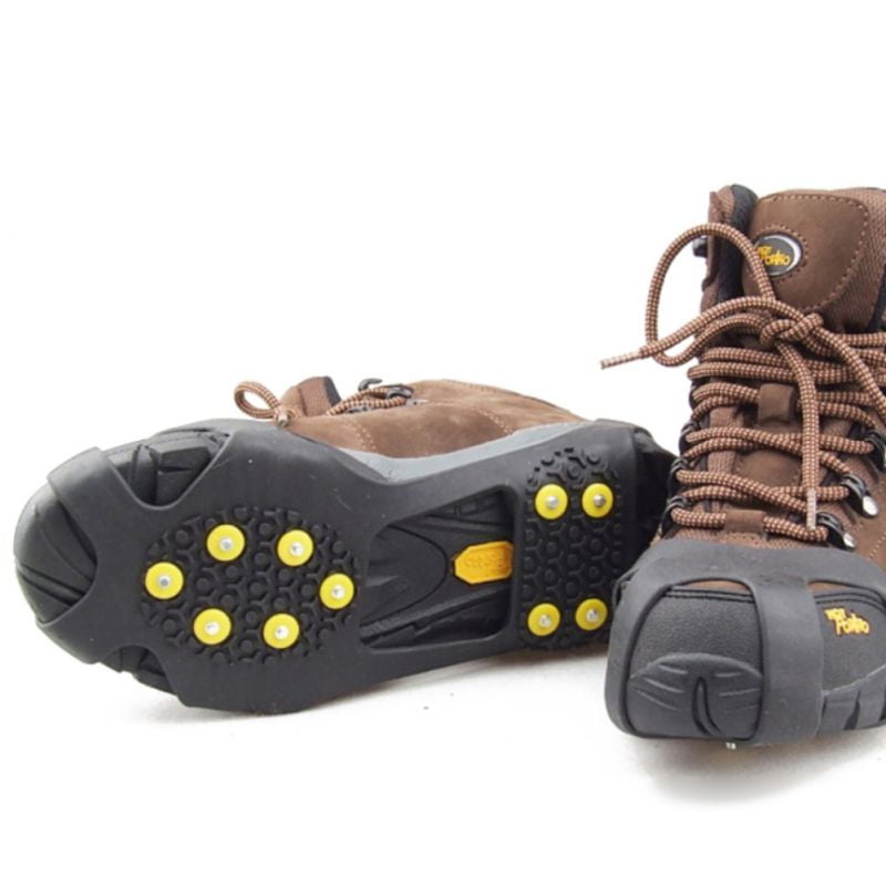 24 Stud Crampons Anti Slip Ice Climbing Grip Snow Shoes Spike Gripper Cleat S-XL 