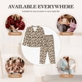thumbnail image 5 of Goofa Dachshund Dog Puppy Printed Women’s 2 Piece Pajama Set Super,Pajamas Women's Long Sleeve Sleepwear Soft Button Down Loungewear Pjs Lounge Set Nightwear-Small, 5 of 9