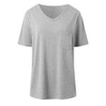 thumbnail image 5 of Post Shoulder Surgery Shirts for Women Rotator Chest Recovery Shirt Short Sleeve V-Neck Dialysis Chemo Clothing, 5 of 6