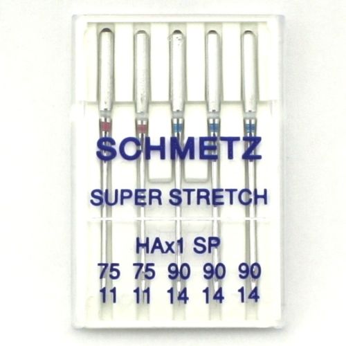 Schmetz HAX1SP Special Super Stretch Serger Needles Assorted Size, 5