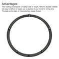 thumbnail image 4 of Uxcell 6 Pcs Rotating Swivel Stand with Steel Ball Lazy Susan Base Turntable 5.91 x 5.16 x 0.06" Black, 4 of 4