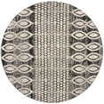 thumbnail image 3 of Unique Loom Cherokee Collection Area Rug - Asheville (7' Round Charcoal/Ivory), 3 of 6