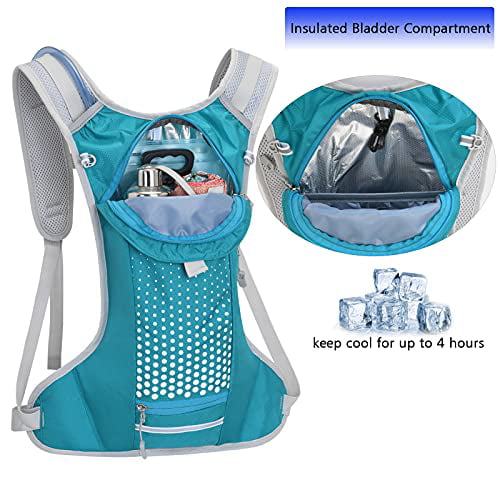 Opliy Hydration Backpack,Insulated Hydration Pack Lightweight Water Backpack with 2L Bladder for Running,Cycling,Camping,Hiking 