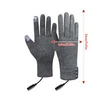 USB Heated Cycling Gloves for Winter, Rechargeable Battery Powered Warm Touchscreen Gloves, Windproof and Water-Resistant for Outdoor Sports, Motorcycling and Driving