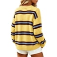 thumbnail image 6 of Zeijnsda Womens Winter Sweaters Thicken Warm Striped Sweaters Crew Neck Knit Pullover Sweaters for Women, 6 of 6