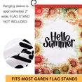 thumbnail image 3 of SAYOO Hello Summer Garden Flag, Letter Sunflower Flamingo Fruit Pattern Casa de Campo de Doble Cara Seasonal Yard Outdoor Decoration Banner 45 * 30 cm SAYOO casual, 3 of 8