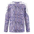 thumbnail image 4 of Utoimkio Tunic Tops for Women Plus Size Long Sleeve Floral Print Shirts Crewneck Pullover Tee Blouses for Women, 4 of 5