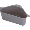 thumbnail image 4 of Paquete de 2 cestas para fregadero, filtro triangular para fregadero de cocina, cesta de colador para fregadero de cocina de esquina, estante de drenaje multifuncional para recogedor de alim, 4 of 5