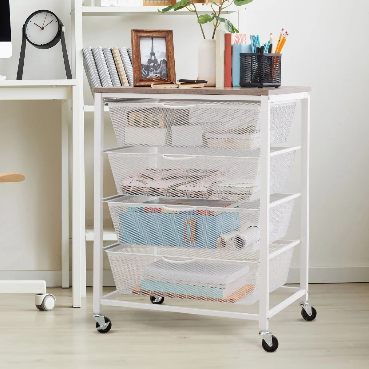 Edifice 4 Drawer Rolling Cart