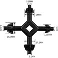 thumbnail image 2 of 2 Pcs Clé à Ressort 4 Voies, Clé à Ressort Universelle Multifonctionnelle pour Perceuse Électrique, 2 of 5