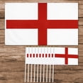 thumbnail image 4 of Bandera de Inglaterra Set St George Cross Bunting Banderas de mano para campeonatos de fútbol, 4 of 9