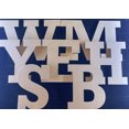 thumbnail image 2 of MDF Wooden Letters, Blank DIY 10'' Rockwell E, Unfinished Paintable Craft, 2 of 5