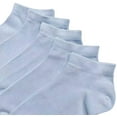 thumbnail image 2 of SERISIMPLE Women Bamboo Ankle Socks Thin Soft Low-Cut Lightweight Breathable Sock 5 Pairs (Blue2, Large), 2 of 6
