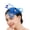 Royal Blue, variant on TeaParty Bridal Shower Fascinator Hair Clip Hair Accessory With Secure Clip For Weddings Horse Racing Event Dressingup