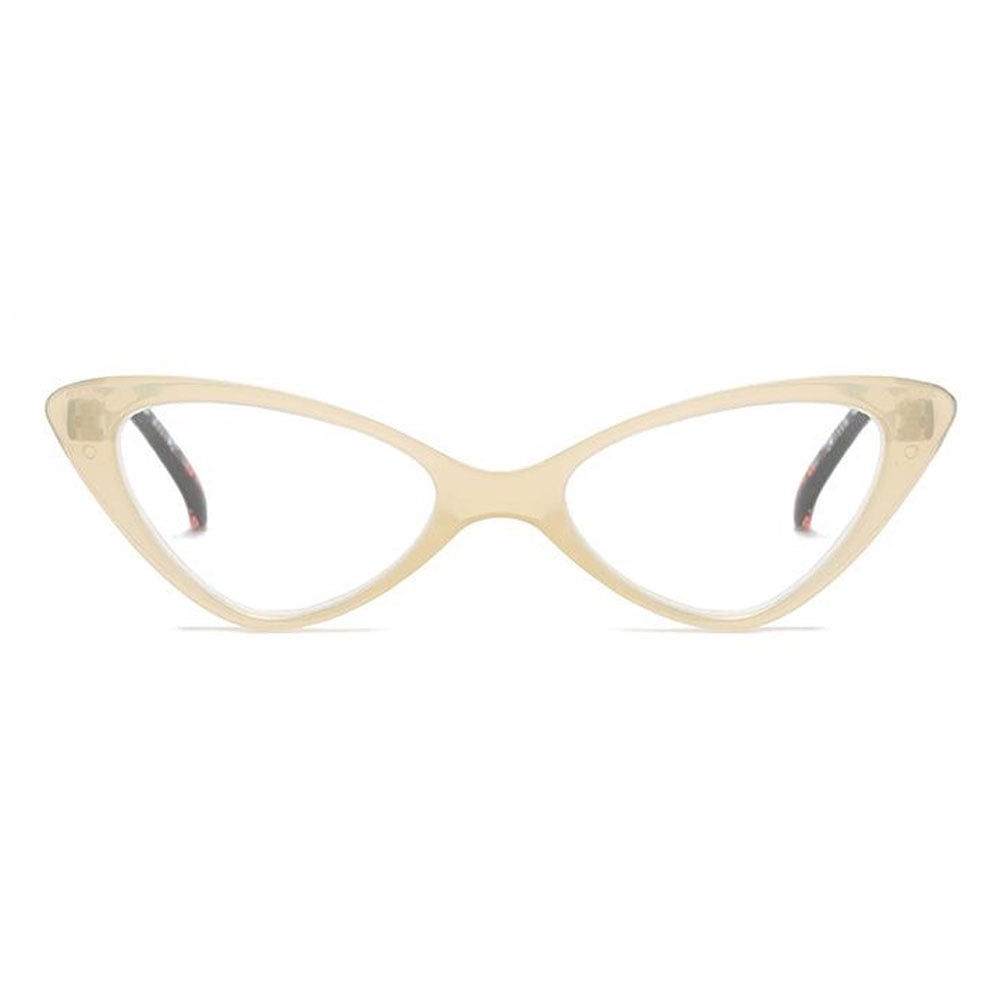 5 Pairs of Brown Classic Cat Eye Reading Glasses for Women, Blue Light Blocking Retro Readers 2.5, Ladies Plastic Spring Hinge Presbyopia Glasses +2.50