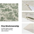 thumbnail image 6 of Toile Pillow Covers 18x18 Inch Set of 2, French Style Outdoor Decorative Throw Pillowcase Vintage Green Toile De Jouy Cushion Cover for Sofa Couch Farmhouse Living Room Bed Decor, 6 of 6