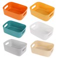thumbnail image 6 of Japanese-style sundries storage box desktop plastic box cosmetic finishing box kitchen storage box snack storage basket-Gentian Green, 6 of 6