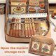 thumbnail image 4 of Cute Capybara Pencil Case, Capybara School Supplies, Wide Opening Mouth Pencil Pouch with Cute Pins Plush Stickers Pendant and Memo Pad, 4 of 5