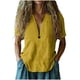 thumbnail image 1 of Vestidos Casuales Para Mujer, Blusas De Mujer De Moda Camisa de botones lisa de moda para mujer, blusa holgada con cuello en V para mujer, 1 of 6