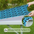 thumbnail image 6 of Blue Dachshunds Dog Square Fitted Tablecloth with Elastic Edge,Square Table Cover,Washable Elastic Table Cover for Home Kitchen Party Decor 34"x34", 6 of 6