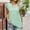 Green womens tops, variant on Wycnly Cute Tops for Women Solid V-Neck Short Sleeve T shirts Summer Casual Ruffle Sleeve Hollowed Lightweight Tunic Blouses Pink M Clearance Clothes
