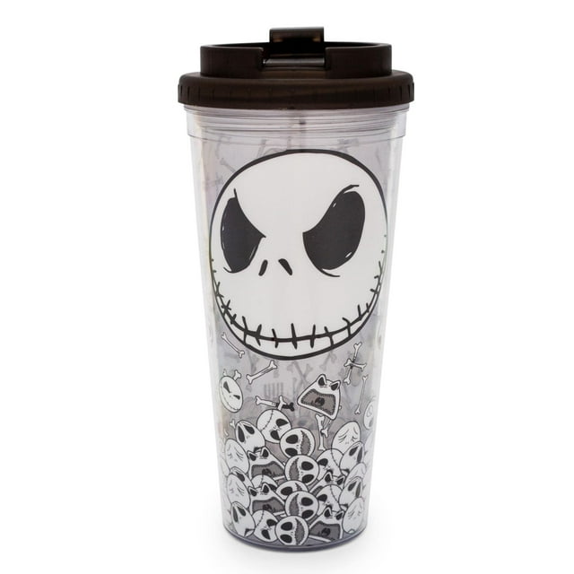 Vaso de viaje plateado Buffalo Disney Nightmare Before Christmas Jack, 700 ml