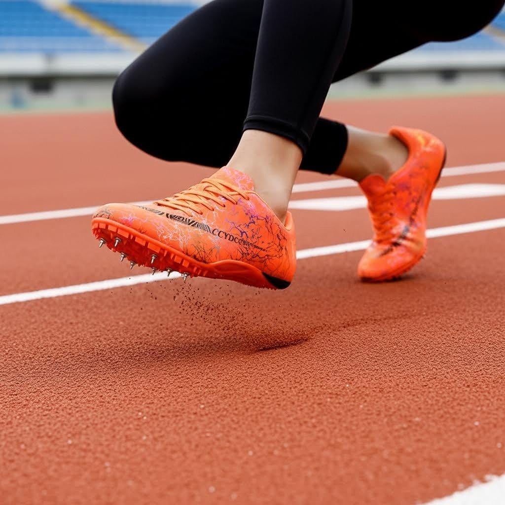Unisex Track Spike Shoes, Track and Field Running Shoes for Sprint and Mid-distance