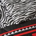 thumbnail image 2 of HGmart Bohemian-style black striped queen 3 pieces comforter set, stylish and simple design, comfortable and breathable, creating a warm and cozy bedroom atmosphere., 2 of 4