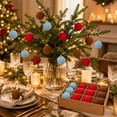 thumbnail image 3 of 12 Pcs, Velvet Christmas Ornaments, 3 Inch Brown Christmas Balls, Christmas Tree Ornaments Set, Flocked Hanging Baubles for Holiday Home Party Christmas Tree Decor, Coffee Brown, 3 of 4