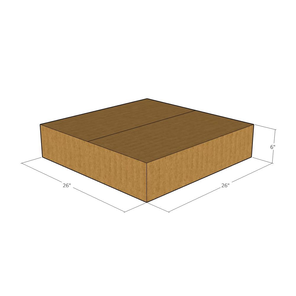 15 New Corrugated Boxes Size 26x26x6 32 ECT