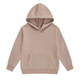 thumbnail image 4 of WERYOUNG Girls Hoodies Long Sleeve Solid Color Hooded Sweatshirts Loose Fit Casual Pullover Hoodies With Pocket For Kids Trendy Tops 2-3 Years, 4 of 4