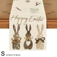 thumbnail image 1 of BAOPAI Chemin de Table Lapin de Pâques pour Décoration de Fête Intérieure Extérieure, Tissu Durable et Résistant aux Taches pour Décoration de Table de Cuisine et de Salle à Manger, 1 of 9