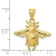 thumbnail image 3 of FB Jewels 14K Yellow Gold Solid Open-Backed Bee Pendant, 3 of 3