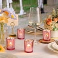 thumbnail image 6 of Pink  Votive Candle Holders Set, 12 PCS Tea Light Decor for Wedding, Birthday, Home Party, 6 of 6