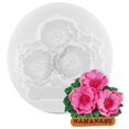 thumbnail image 1 of Molde de silicona tridimensional 3d Diy Fondant Mold (flor de rosa) Afortunado Sencillez, 1 of 5